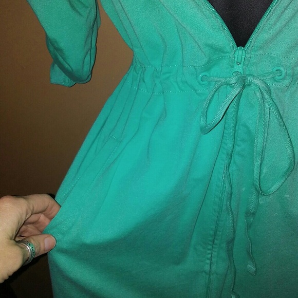 Turquoise "Lands End" Beach Coverup. - Picture 3 of 4